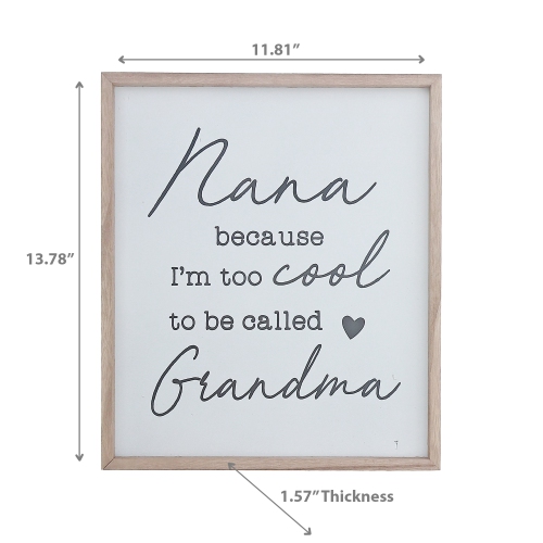 Maison Concepts Framed Wood Sign For Grandma