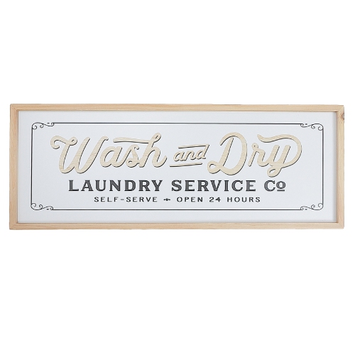 Maison Concepts Framed Wooden Sign Wash And Dry