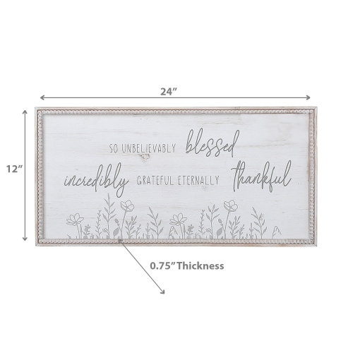 Maison Concepts Framed Wooden Sign So Unbelievably Blessed