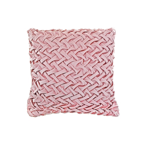 Maison concepts Monica Brided Cushion rose pâle 18 x 18 - Ensemble de 2