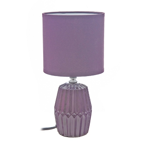 MAISON CONCEPTS  Ceramic Table Lamp With Shade Meridian In Purple