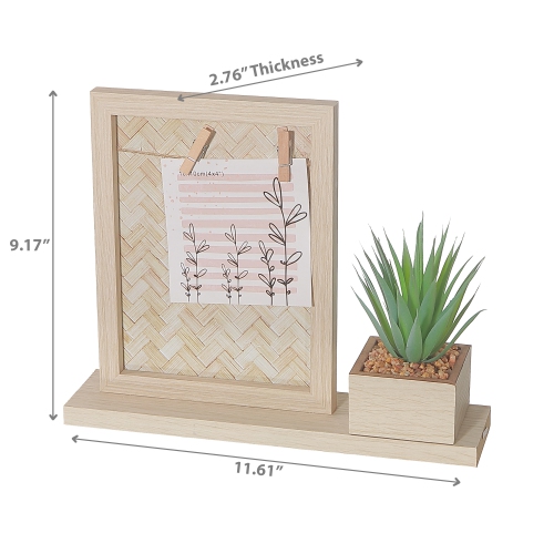 Maison Concepts MDF Collage Clip Frame With Faux Plants 4X4