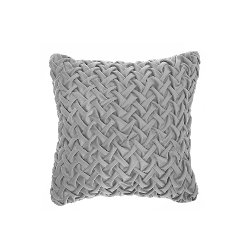Maison concepts Monica Brided Cushion Grey 18 x 18 - Ensemble de 2