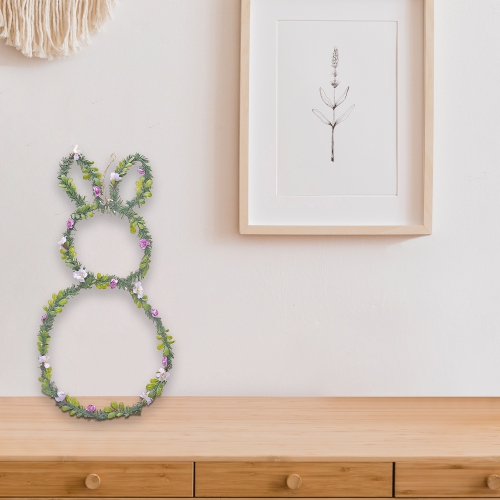 Maison Concepts Bunny Leaves & Floral Wall Hanging