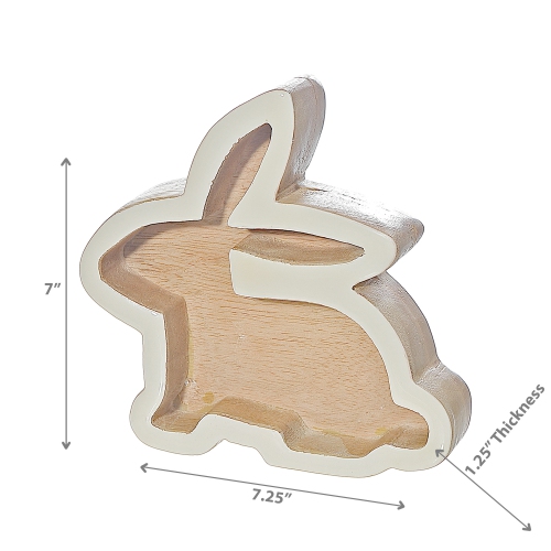Maison Concepts Wooden Bunny With Enamel Finish