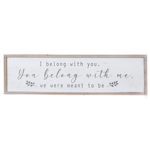 Maison Concepts Framed Wooden Sign You Belong With Me