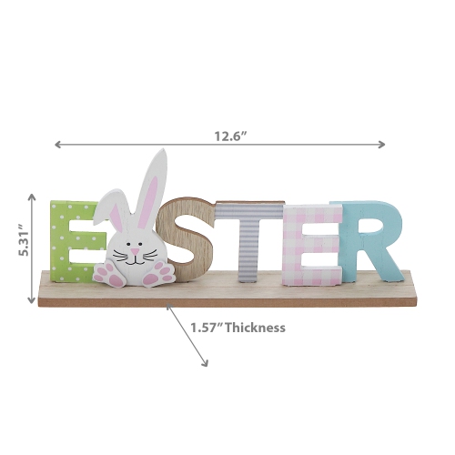 Maison Concepts Wood Bunny Easter Stand Decor