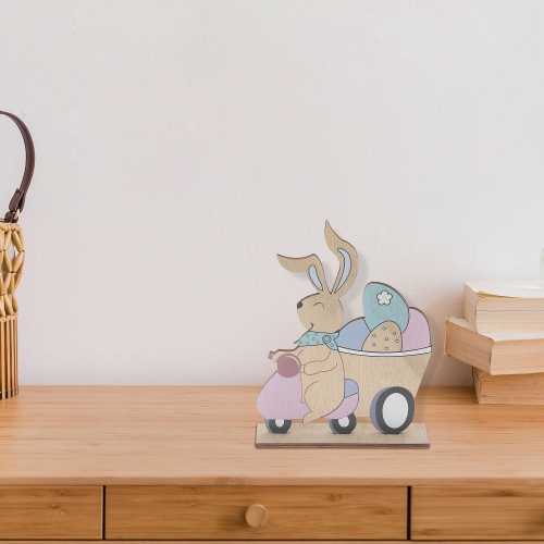 Maison Concepts Wooden Car With Easter Bunny Decor