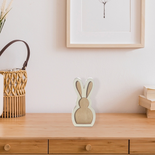 Maison Concepts Wooden Sitting Bunny With Enamel Finish