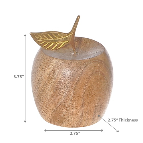 Maison Concepts Mango Wood Decorative Apple