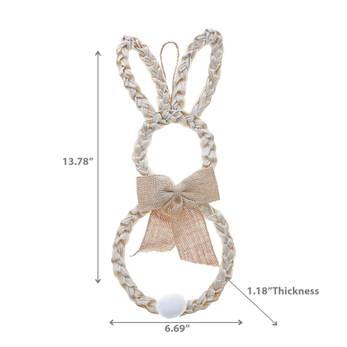 Maison Concepts Wood Bunny With Bow Wall Hanging