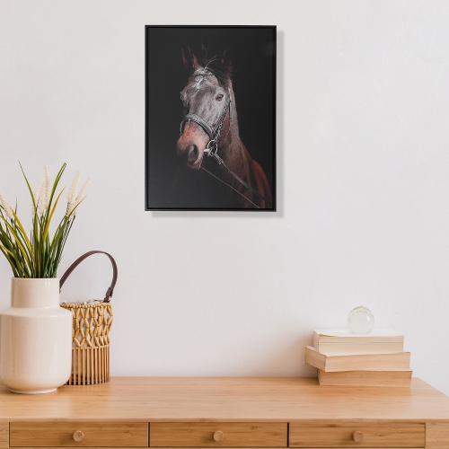 Maison concepts – Cheval d’art mural encadré sur toile