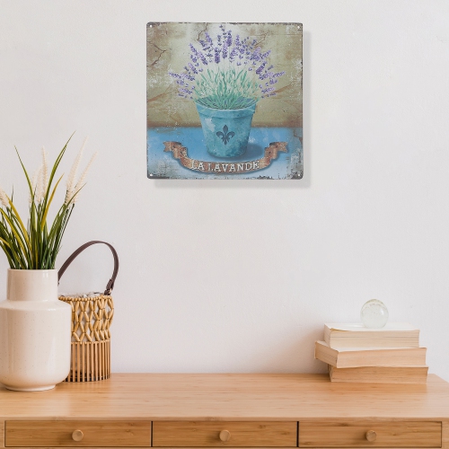 Affiche murale en métal la lavande de Maison concepts