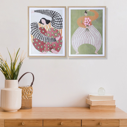 Maison concepts toile encadrée, Marie & Jade - Ensemble de 2