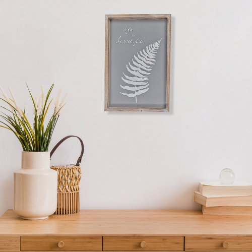 La vie de la plaque murale en bois encadrée de Maison concepts est magnifique