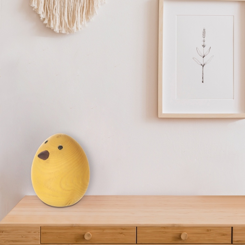 Maison Concepts Wooden Yellow Chick Egg Decor