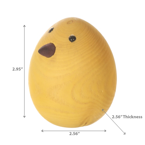 Maison Concepts Wooden Yellow Chick Egg Decor