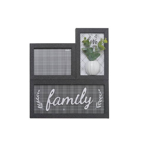 Maison Concepts MDF Collage Frame With Faux Plants 4X6