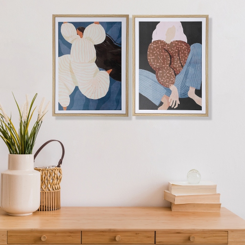 Maison concepts, toile encadrée, Janel et Lisa, ensemble de 2