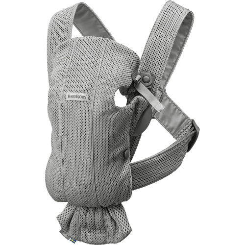 Porte-bébé Mini de BabyBjorn - filet 3D, gris