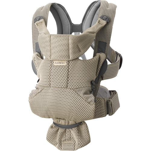 BabyBjorn Baby Carrier Free - 3D Mesh, Grey/Beige