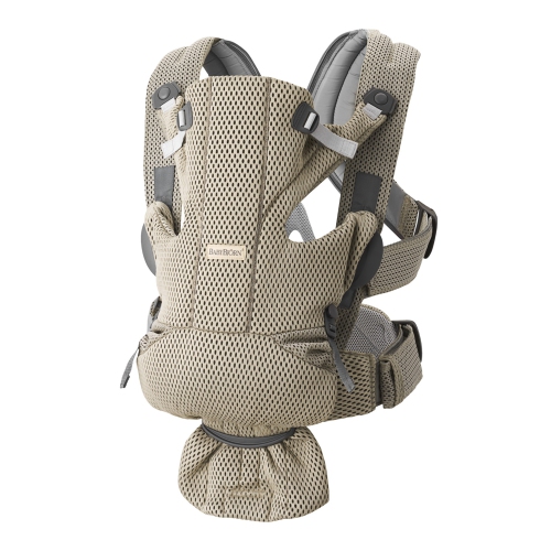 BabyBjorn Baby Carrier Free - 3D Mesh, Grey/Beige