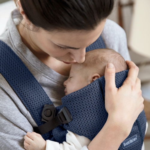 BabyBjorn Baby Carrier Mini - 3D Mesh, Navy Blue