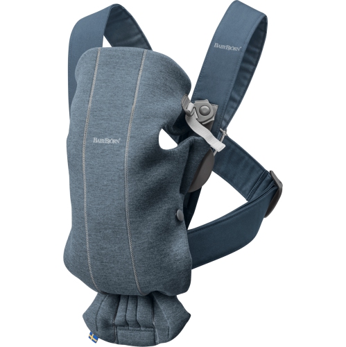 BabyBjorn Baby Carrier Mini - 3D Jersey, Dove Blue