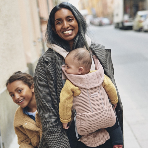 BabyBjorn Baby Carrier Free - 3D Mesh, Dusty Pink
