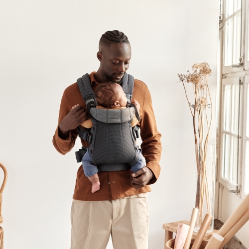 BabyBjorn Harmony Carrier - 3D Mesh, Silver