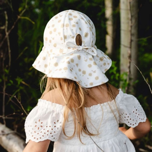 Chapeau d'été Grow-with-Me de CaliKids - Marguerite jaune