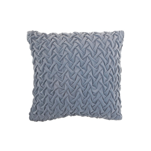 Maison concepts Monica coussin à bord bleu gris 18 x 18 po - Ensemble de 2
