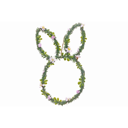 Maison Concepts Bunny Head Leaves & Floral Wall Hanging