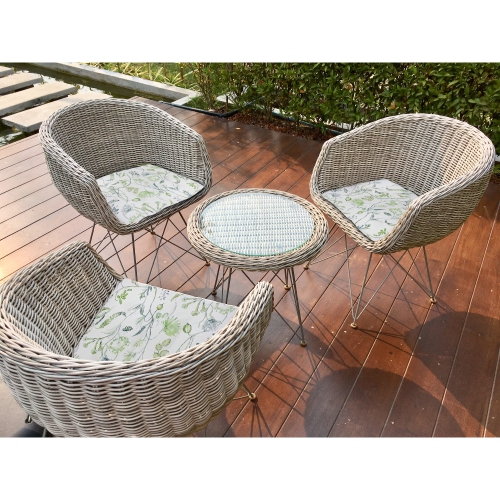 Maison Concepts April Outdoor Tufted Chair Pad Praire 16 x 16 - Set of 2