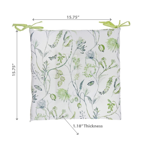 Maison Concepts April Outdoor Tufted Chair Pad Praire 16 x 16 - Set of 2