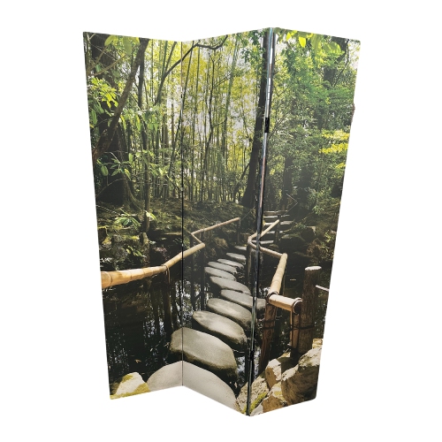 Maison Concepts Double Sided Canvas Screen Zen Garden