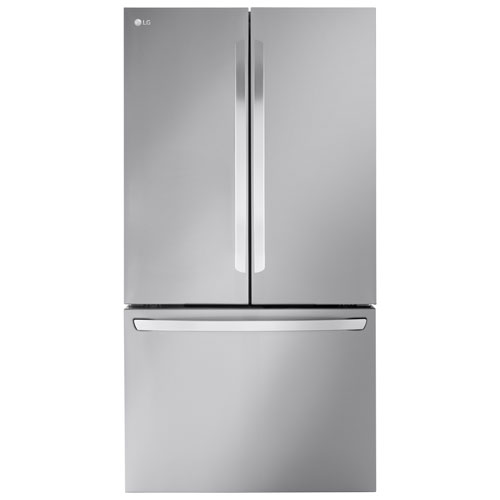 Réfrigérateur à deux portes de 31,7 pi³ et 36 po avec distributeur d'eau de LG - Inox