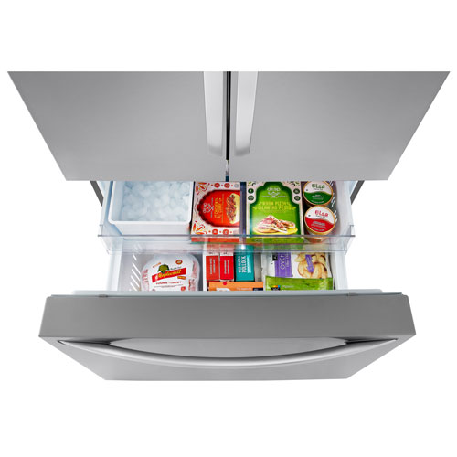 Réfrigérateur à deux portes de 31,7 pi³ et 36 po avec distributeur d'eau de LG - Inox