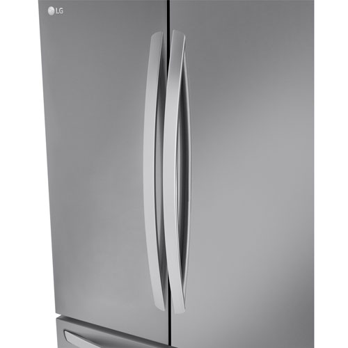 Réfrigérateur à deux portes de 31,7 pi³ et 36 po avec distributeur d'eau de LG - Inox