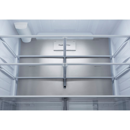 Réfrigérateur à deux portes de 31,7 pi³ et 36 po avec distributeur d'eau de LG - Inox