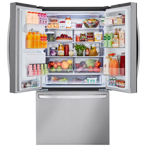 LG 36" 31 Cu. Ft. French Door Refrigerator with Water & Ice Dispenser - Stainless Steel