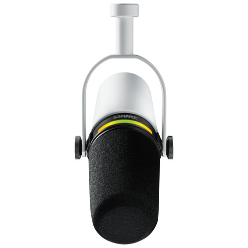 Shure MV7+-K XLR/USB-C Dynamic Microphone - White