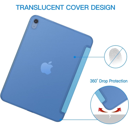 iPad 11th Generation Case 2025 , iPad 10th Generation Gen 10.9-inch Case - Smart Folio Cover (2022) - Sky Blue