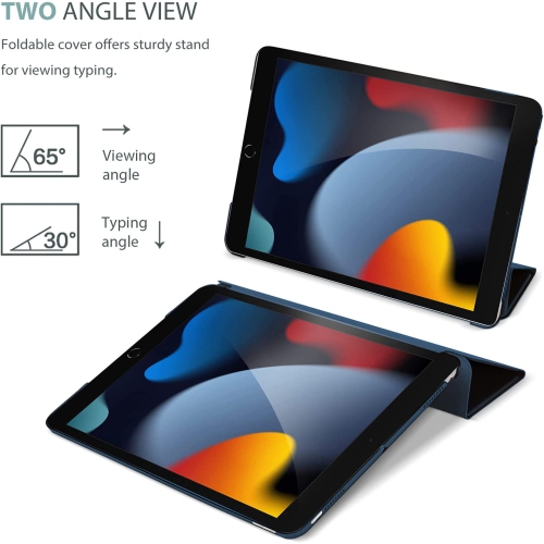 iPad 11th Generation Case 2025 , iPad 10th Generation Gen 10.9-inch Case - Smart Folio Cover (2022) - Blue