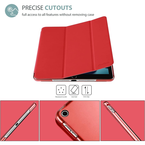 iPad 11th Generation Case 2025 , iPad 10th Generation Gen 10.9-inch Case - Smart Folio Cover (2022) - Red