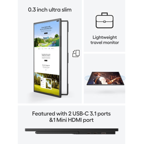 UPERFECT UXbox T118 - 18 Inch Large Portable Gaming Monitor 4K Display For Starfield Xbox