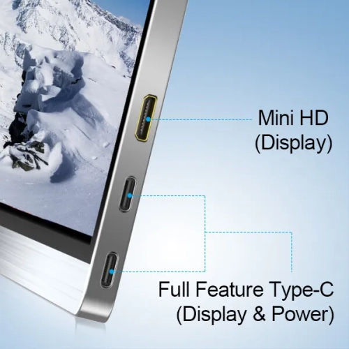 UPERFECT 15.6 inch 4K 3840x2160 HDR IPS Ultra Slim Portable Monitor & HD Input