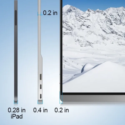 UPERFECT 15.6 inch 4K 3840x2160 HDR IPS Ultra Slim Portable Monitor & HD Input