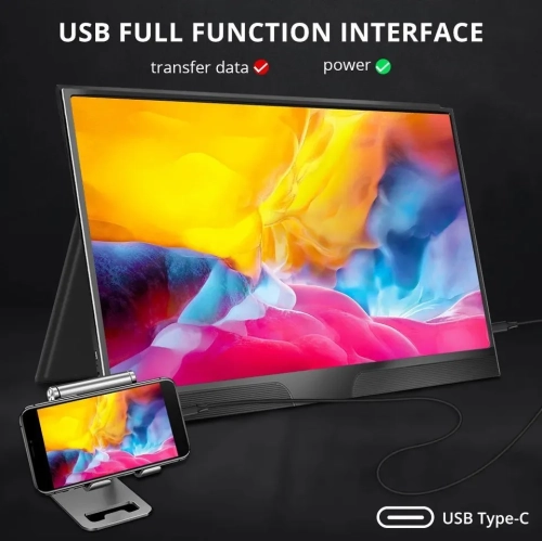 UPERFECT 15.6" 1920x1080 Portable Monitor IPS Screen Gaming Monitor For Laptop PS Xbox