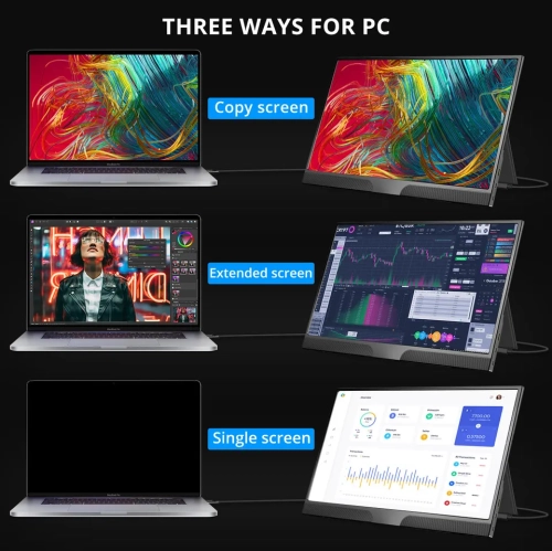 UPERFECT 15.6" 1920x1080 Portable Monitor IPS Screen Gaming Monitor For Laptop PS Xbox